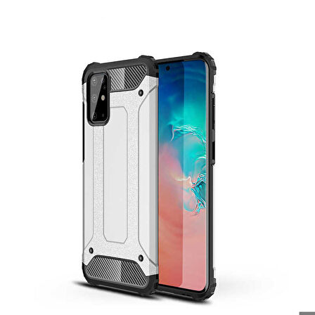 Galaxy S20 Plus Uyumlu Zore Crash Silikon Kapak-Gri