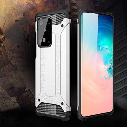 Galaxy S20 Ultra Uyumlu Zore Crash Silikon Kapak-Rose Gold