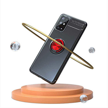 Galaxy S20 Plus Uyumlu Zore Ravel Silikon Kapak-Kırmızı