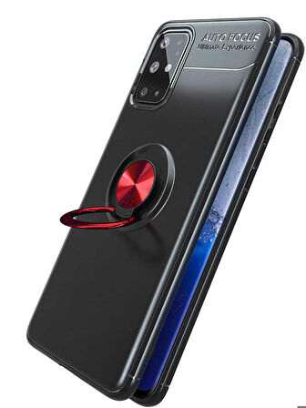 Galaxy S20 Plus Uyumlu Zore Ravel Silikon Kapak-Kırmızı