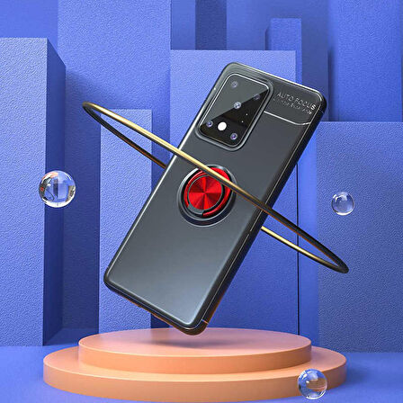 Galaxy S20 Ultra Uyumlu Zore Ravel Silikon Kapak-Kırmızı