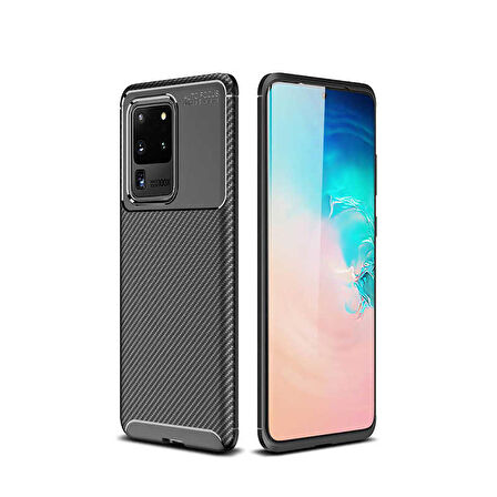 Galaxy S20 Ultra Uyumlu Zore Negro Silikon Kapak-Siyah