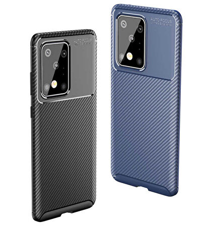 Galaxy S20 Ultra Uyumlu Zore Negro Silikon Kapak-Lacivert