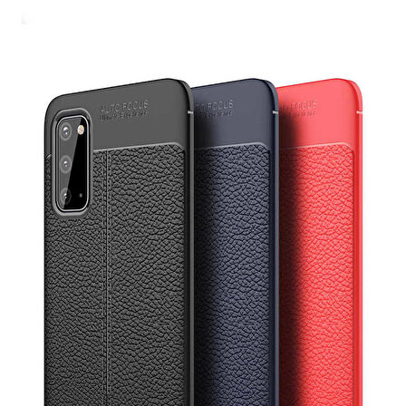 Galaxy S20 Uyumlu Zore Niss Silikon Kapak-Kırmızı