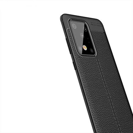 Galaxy S20 Ultra Uyumlu Zore Niss Silikon Kapak-Siyah