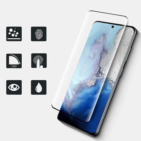 Galaxy S20 MKST Süper Pet Ekran Koruyucu Jelatin - Siyah