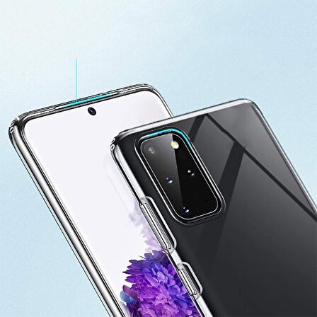 Galaxy S20 Plus Uyumlu Zore Süper Silikon Kapak-Renksiz