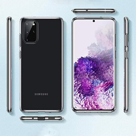 Galaxy S20 Plus Uyumlu Zore Süper Silikon Kapak-Renksiz