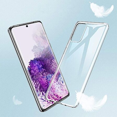 Galaxy S20 Plus Uyumlu Zore Süper Silikon Kapak-Renksiz