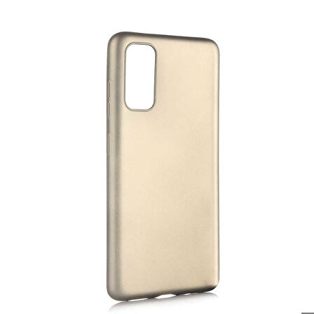 Galaxy S20 Uyumlu Zore Premier Silikon Kapak-Gold