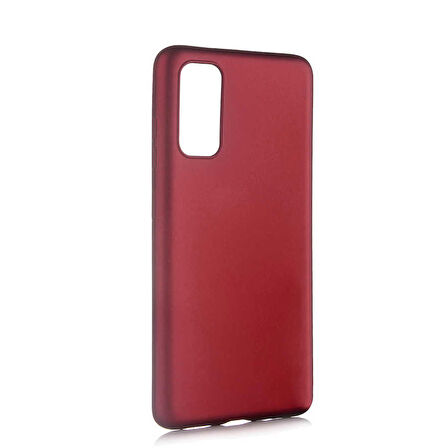 Galaxy S20 Uyumlu Zore Premier Silikon Kapak-Mürdüm