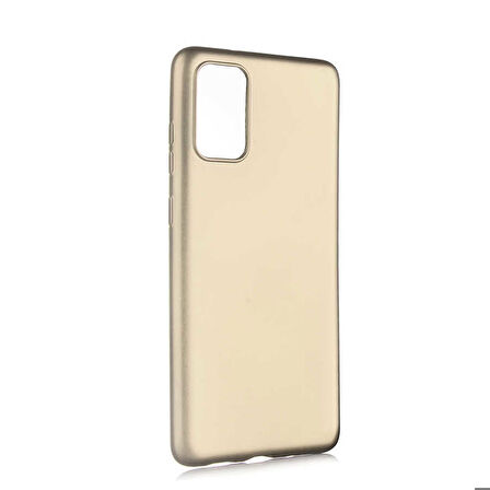 Galaxy S20 Plus Uyumlu Zore Premier Silikon Kapak-Gold