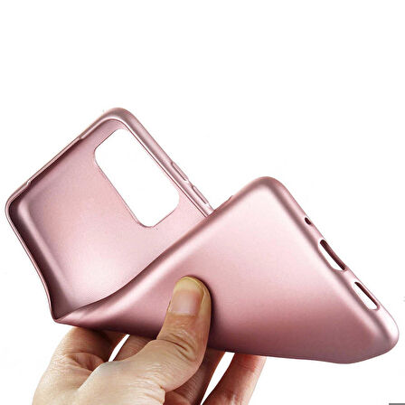 Galaxy S20 Plus Uyumlu Zore Premier Silikon Kapak-Rose Gold