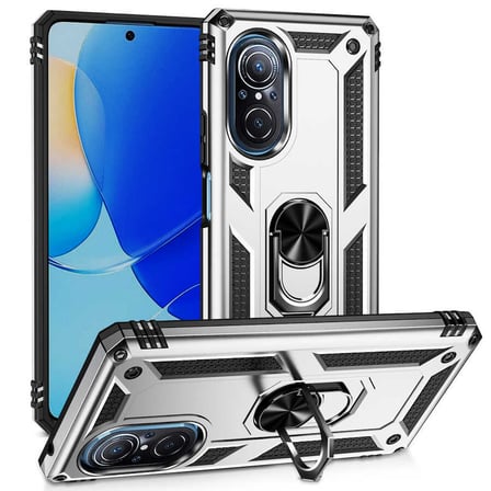 Huawei Nova 9 SE Kılıf Kamera Koruyucu Manyetik Standlı Tank Koruma Novatech