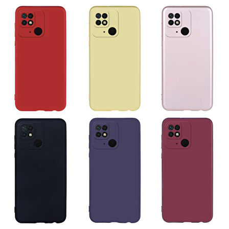 Xiaomi Redmi 10C Kılıf Zore Premier Silikon Kapak-Siyah