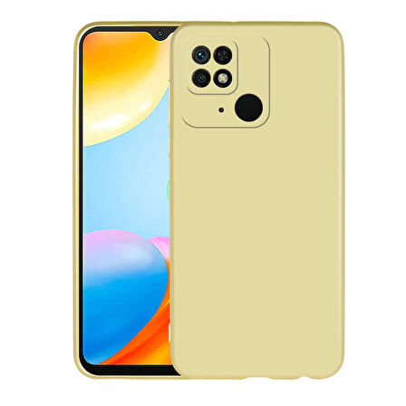 Xiaomi Poco C40 Kılıf Zore Premier Silikon Kapak-Gold