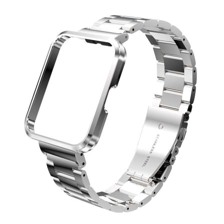 Redmi Watch 2 Lite Uyumlu KRD-60 Metal MKST Kordon-Gümüş-Gold