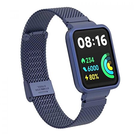 Zore Xiaomi Redmi Watch 2 Lite Uyumlu  Uyumlu KRD-66 Metal Kordon