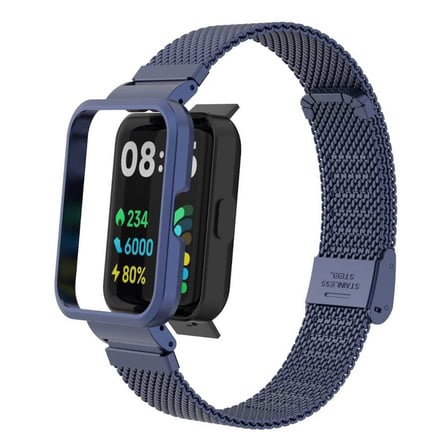 Redmi Watch 2 Lite Uyumlu KRD-66 Metal MKST Kordon-Gümüş