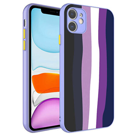 iPhone 11 Uyumlu Kamera Korumalı Renkli TSYSerli Zore X-Cam Kılıf-NO2