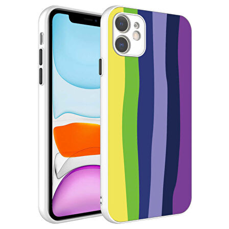 iPhone 11 Uyumlu Kamera Korumalı Renkli TSYSerli Zore X-Cam Kılıf-NO3