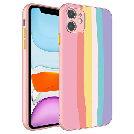 iPhone 11 Uyumlu Kamera Korumalı Renkli TSYSerli Zore X-Cam Kılıf-NO5