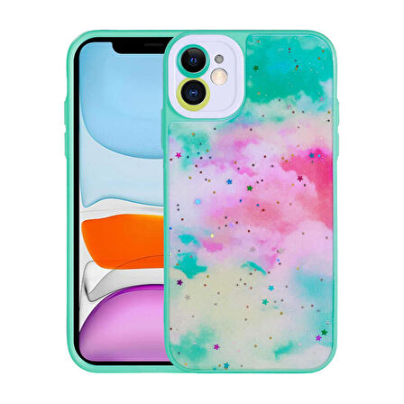 iPhone 11 Uyumlu Kamera Korumalı Sert Desenli Zore Pami Kapak-NO5