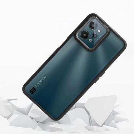 Realme C31 Kılıf Zore Flora Kapak-Rose Gold