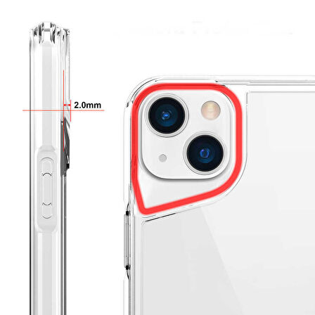 iPhone 14 Uyumlu Zore T-Max Kılıf-Renksiz