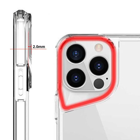 iPhone 14 Pro Uyumlu Zore T-Max Kapak-Renksiz