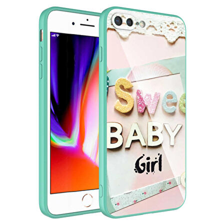 iPhone 7 Plus Uyumlu Kamera Korumalı Desenli Sert Silikon Zore Epoksi Kapak-NO5