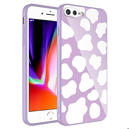 iPhone 7 Plus Uyumlu Kamera Korumalı Desenli Sert Silikon Zore Epoksi Kapak-NO6