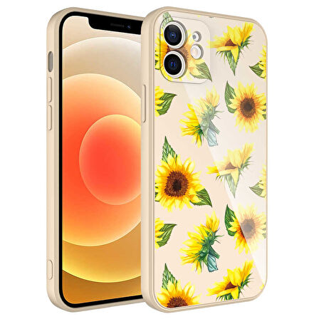 iPhone 12 Uyumlu Kamera Korumalı Desenli Sert Silikon Zore Epoksi Kılıf-NO2