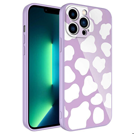 iPhone 12 Pro Uyumlu Kamera Korumalı Desenli Sert Silikon Zore Epoksi Kapak-NO6