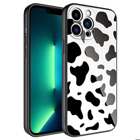 iPhone 12 Pro Uyumlu Kamera Korumalı Desenli Sert Silikon Zore Epoksi Kapak-NO7