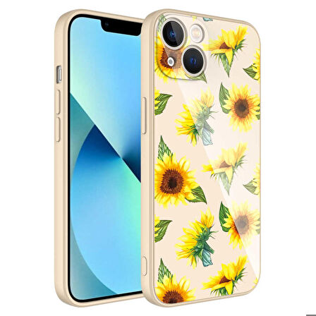 iPhone 13 Uyumlu Kamera Korumalı Desenli Sert Silikon Zore Epoksi Kapak-NO2