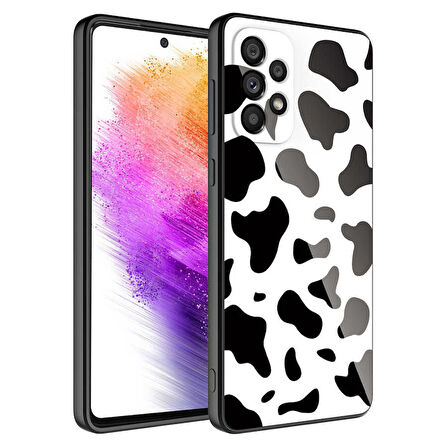 Galaxy A13 4G Uyumlu Kamera Korumalı Desenli Sert Silikon Zore Epoksi Kapak-NO7