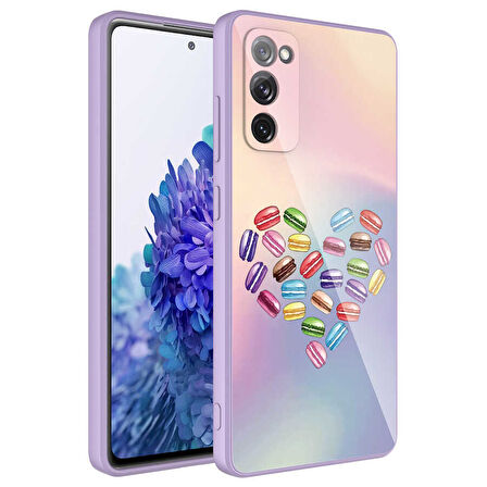 Galaxy S20 FE Uyumlu Kamera Korumalı Desenli Sert Silikon Zore Epoksi Kılıf-NO1