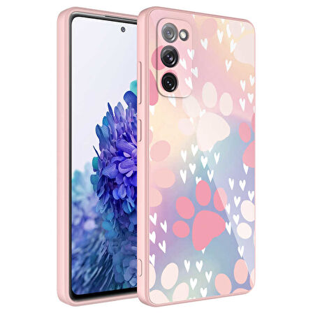 Galaxy S20 FE Uyumlu Kamera Korumalı Desenli Sert Silikon Zore Epoksi Kılıf-NO4