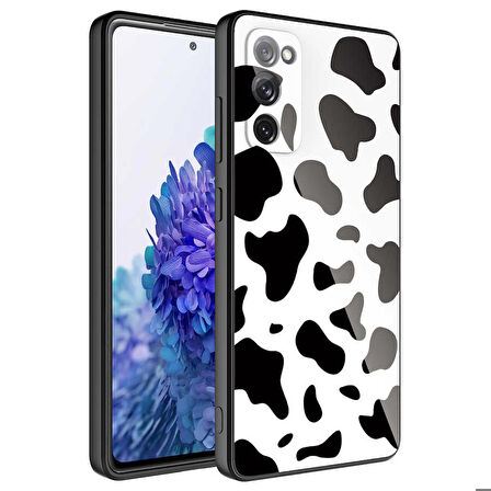 Galaxy S20 FE Uyumlu Kamera Korumalı Desenli Sert Silikon Zore Epoksi Kapak-NO7