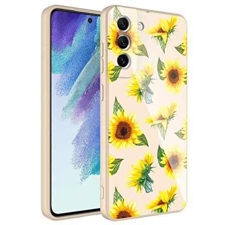 Galaxy S21 FE Uyumlu Kamera Korumalı Desenli Sert Silikon Zore Epoksi Kılıf-NO2