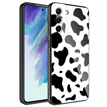Galaxy S21 FE Uyumlu Kamera Korumalı Desenli Sert Silikon Zore Epoksi Kılıf-NO7