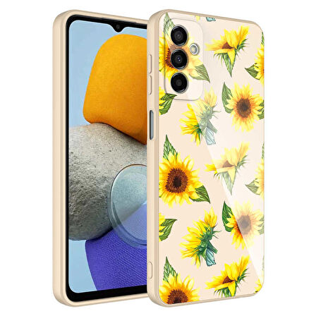 Galaxy M23 Uyumlu Kamera Korumalı Desenli Sert Silikon Zore Epoksi Kapak-NO2