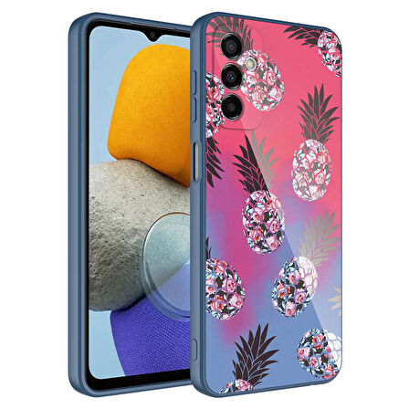 Galaxy M23 Uyumlu Kamera Korumalı Desenli Sert Silikon Zore Epoksi Kapak-NO3