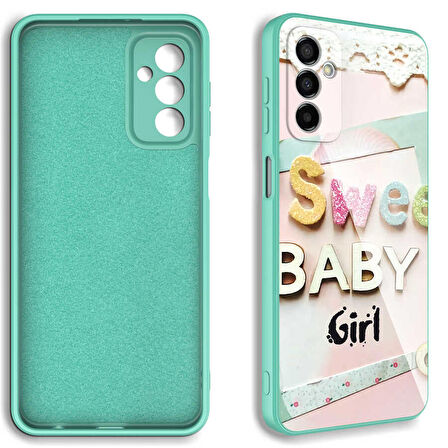 Galaxy M23 Uyumlu Kamera Korumalı Desenli Sert Silikon Zore Epoksi Kapak-NO6
