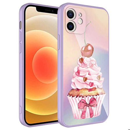 iPhone 11 Uyumlu Kamera Korumalı Desenli Sert Silikon Zore Epoksi Kapak-NO11