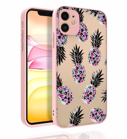 iPhone 11 Uyumlu Desenli Kamera Korumalı Parlak Zore Nora Kılıf-NO1
