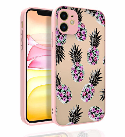 iPhone 11 Uyumlu Desenli Kamera Korumalı Parlak Zore Nora Kılıf-NO1