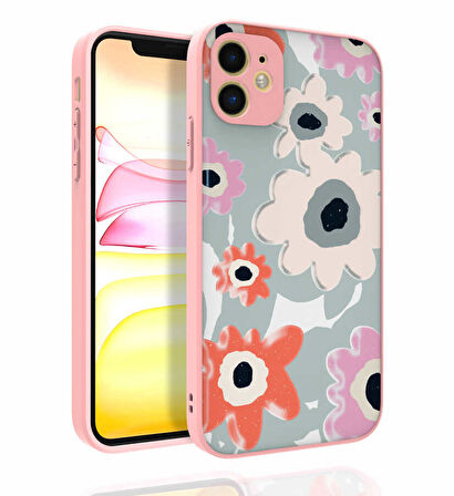 iPhone 11 Uyumlu Desenli Kamera Korumalı Parlak Zore Nora Kılıf-NO5