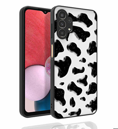 Galaxy A13 4G Uyumlu Desenli Kamera Korumalı Parlak Zore Nora Kapak-NO2